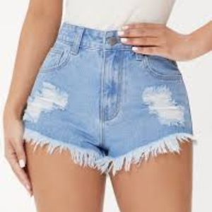 Wild Fable High-Rise Distressed Denim Jean Shorts Size 2